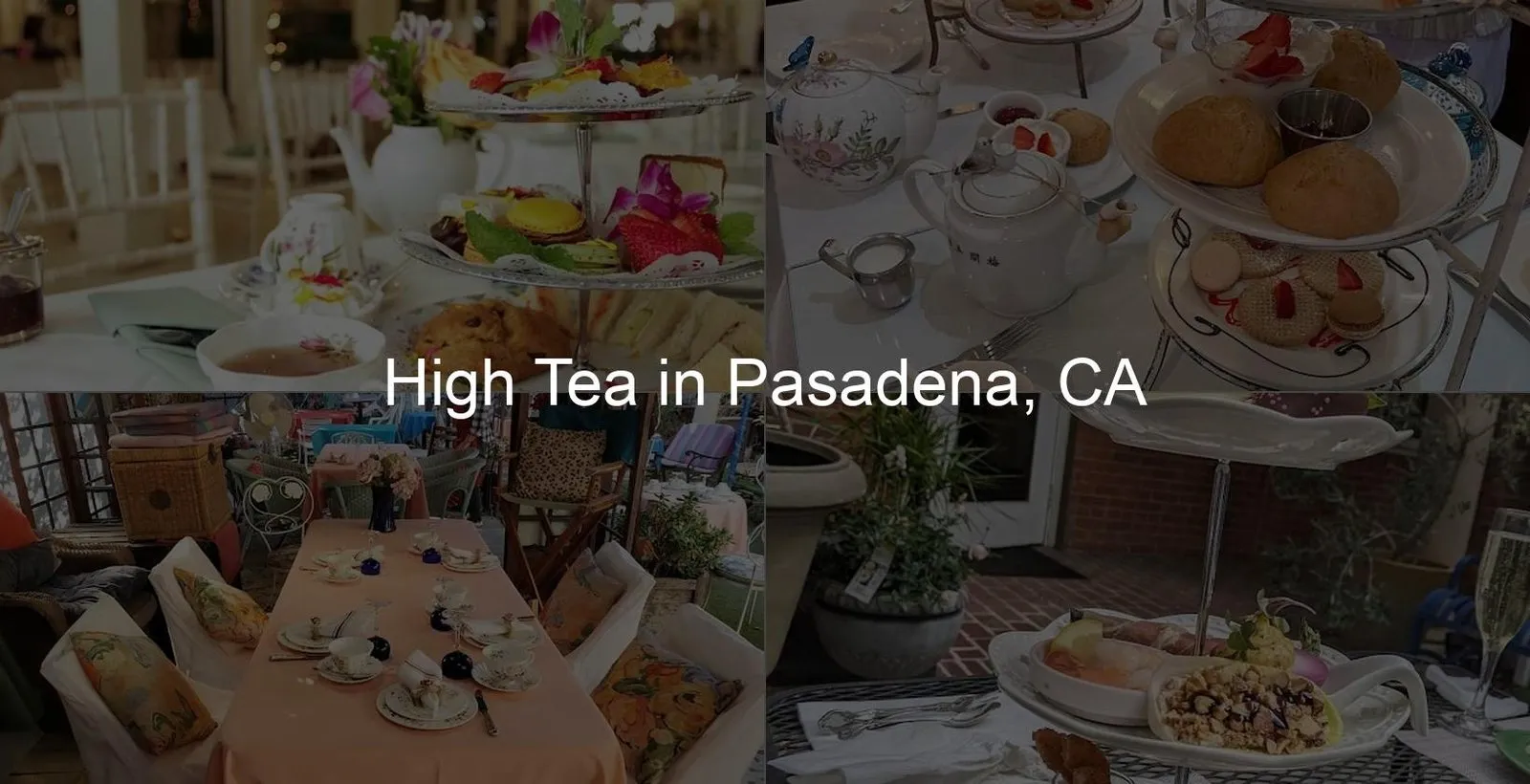 High Tea in Pasadena, CA Photo