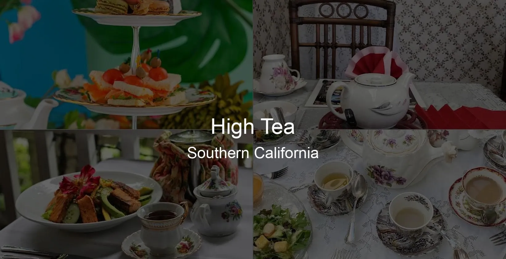 High Tea in Southern California Photo