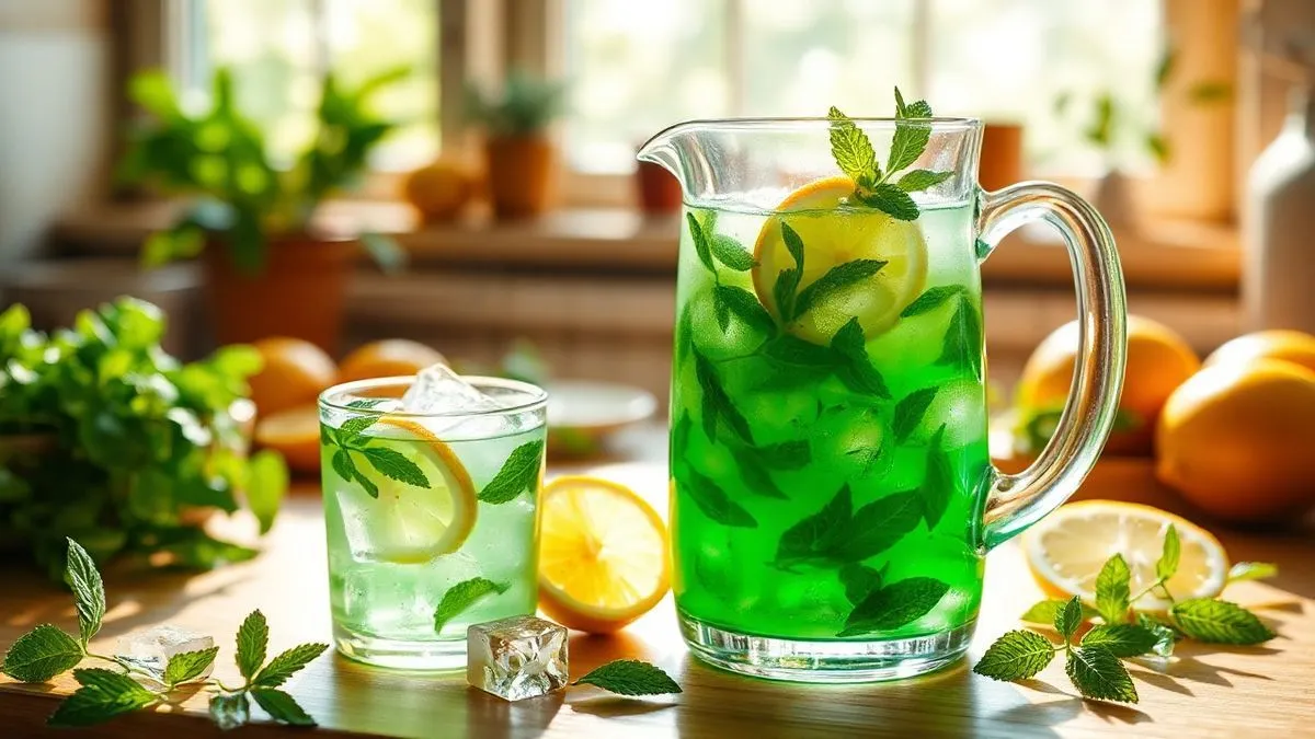 Iced Green Tea Recipe Photo