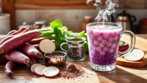 Kokee Tea Taro Boba Recipe Photo