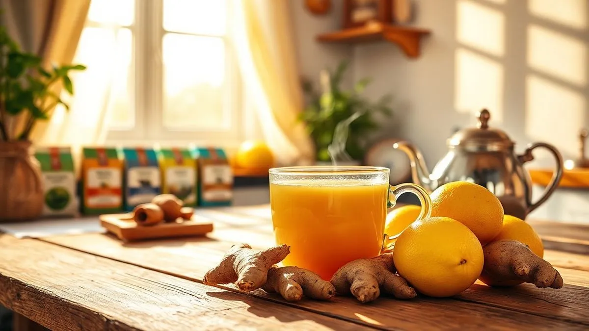 Lemon Ginger Tea Recipe Photo