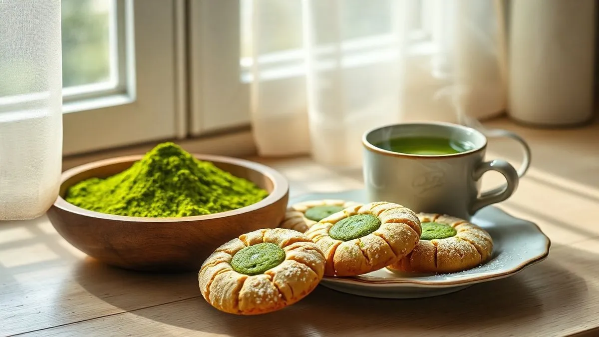 Matcha Green Tea Cookies Recipe Photo